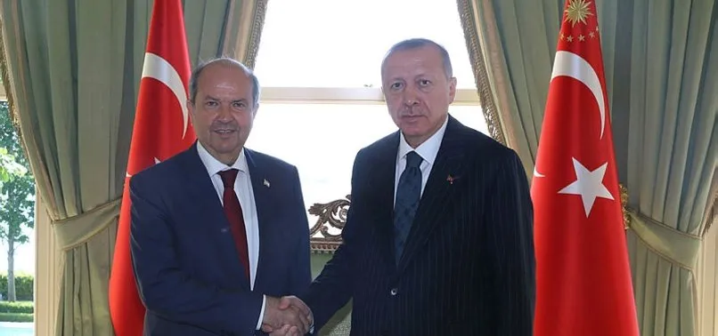 Başkan Erdoğan ile KKTC Başbakanı Tatar arasında önemli görüşme