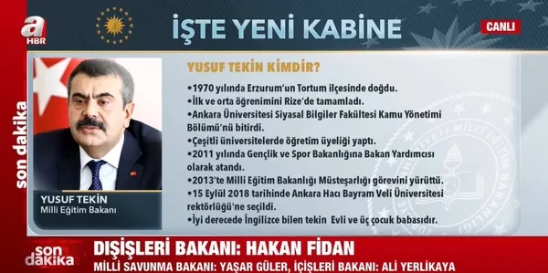 Türkiye’nin yeni bakanları A Haber’de! İşte Türkiye Yüzyılı’na dair ilk açıklamalar: Milletimizden dua bekliyoruz
