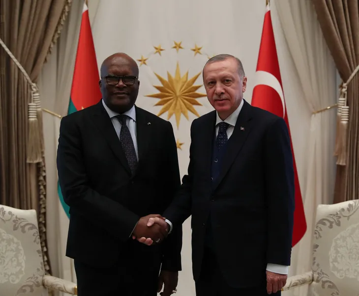 Başkan Erdoğan Burkina Faso Devlet Başkanı Kabore'yi karşıladı