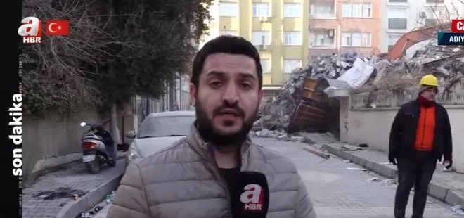 Adıyaman’da deprem bölgesinde artçı paniği! A Haber muhabiri Mehmet Karataş ve kameraman Özkan Şafak’ın zor anları! “Kaç kaç kaç…”