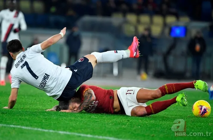 Roma'daki 5 gollü mücadelede Cengiz Ünder yıkıldı 6