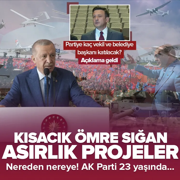 AK Parti 23 yaşında! İşte kısacık ömre sığan asırlık projeler