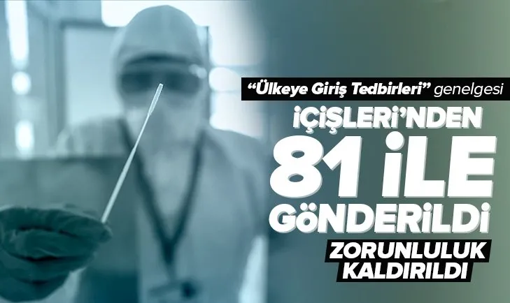 İçişleri Bakanlığından 81 il valiliğine Covid-19 ile ilgili “Ülkeye Giriş Tedbirleri” genelgesi