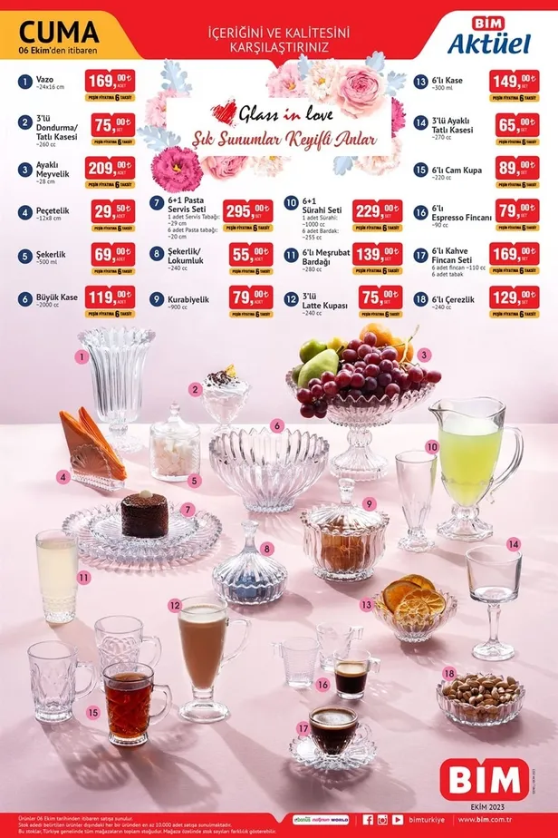 11 Ekim BİM aktüel ürünler kataloğu yayınlandı! BİM’de 59 TL’ye Yoğurt, 39,50 TL’ye un, 20 TL’ye Pilavlık Bulgur, 128 TL’ye tereyağı, 155 TL’ye Tost Peyniri satılıyor