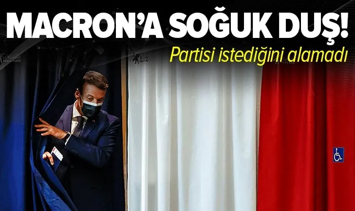 Fransa Cumhurbaşkanı Macron’a soğuk duş! Partisi bölgesel seçimlerin ilk turunda hezimete uğradı