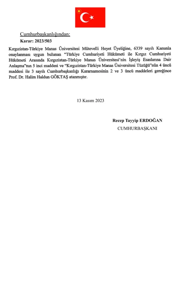 Büyükelçi atamalarına ilişkin karar Resmi Gazete’de yayımlandı