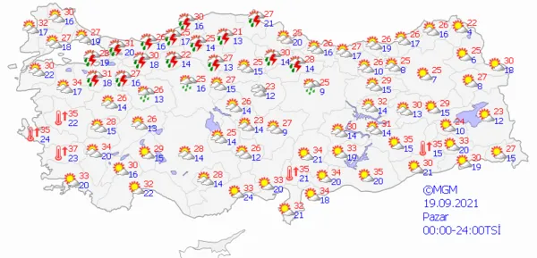 1631896302687.png Meteoroloji'den başta İstanbul olmak üzere çok sayıda ile son dakika sağanak yağış uyarısı! İstanbul Ankara İzmir'de bu hafta hava durumu nasıl olacak? - 7