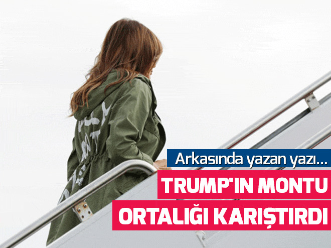Melania Trump'Ä±n montu ortalÄ±ÄÄ± karÄ±ÅtÄ±rdÄ±!