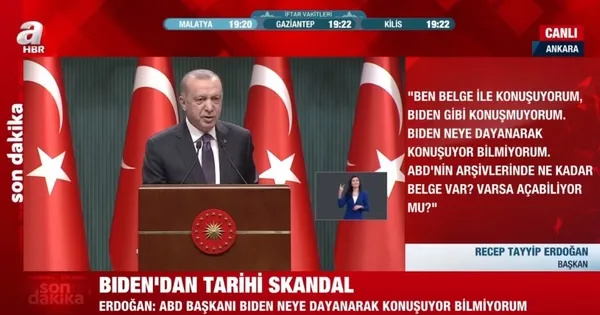 Son dakika: Başkan Erdoğan’dan Biden’a sözde Ermeni soykırımı tepkisi! Mesnetsiz ve haksız
