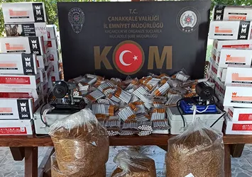 Çanakkale’de kaçak tütün operasyonu