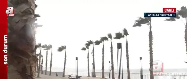 Meteoroloji uyarmıştı! Fırtına kabusu o illeri sardı | Dalgalar sahili dövüyor