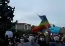 Boğaziçi Üniversitesinde LGBT bayraklı protesto