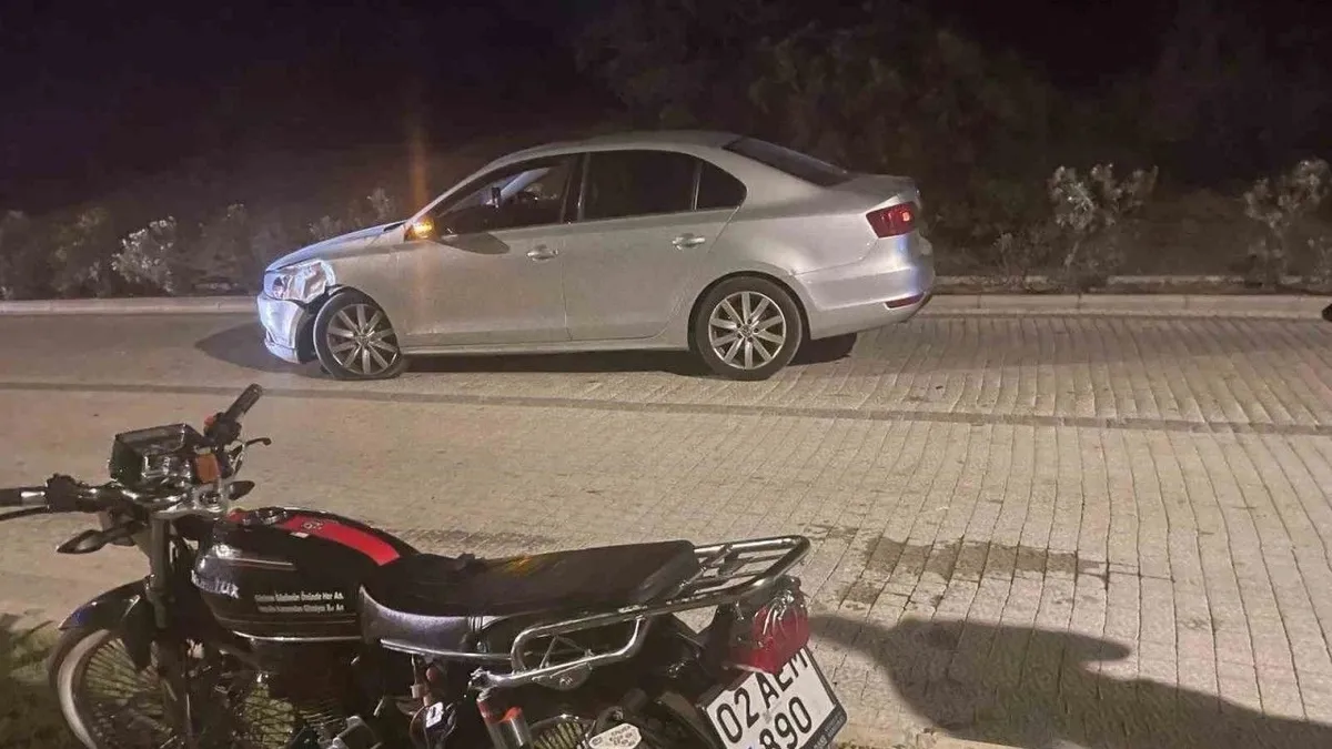 Manavgat'ta motosiklet kazası: 1 yaralı