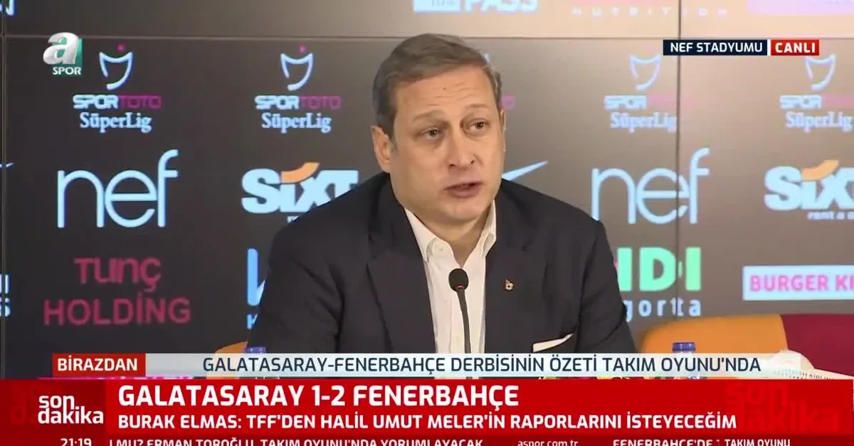 Derbi mağlubiyetinin ardından Galatasaray'dan flaş hamle! Galatasaray Başkanı Burak Elmas açıkladı