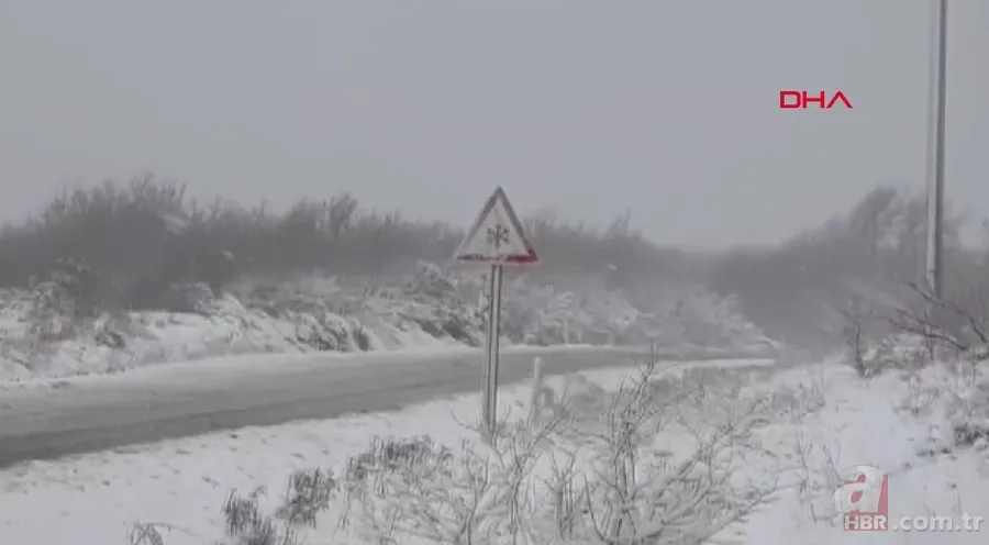İstanbul'un Silivri ve Çatalca ilçelerinde kar yağışı etkili oluyor 14