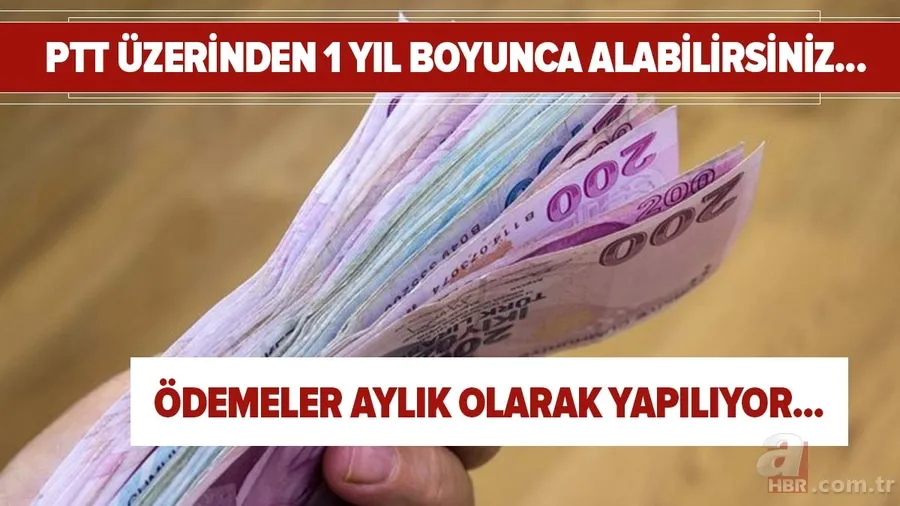 PTT üzerinden alabilirsiniz! Ödemeler aylık olarak yapılıyor! Yeni yılda 763 TL olarak belirlendi... 1