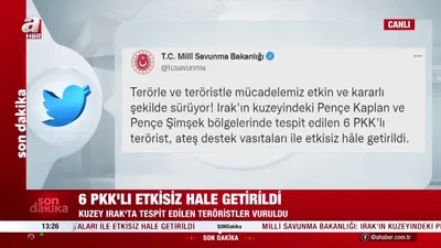 6 PKK’lı etkisiz hale getirildi