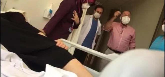 Sosyal medyayı sallayan görüntü! 87 yaşındaki hastasına hakaret yağdırdı