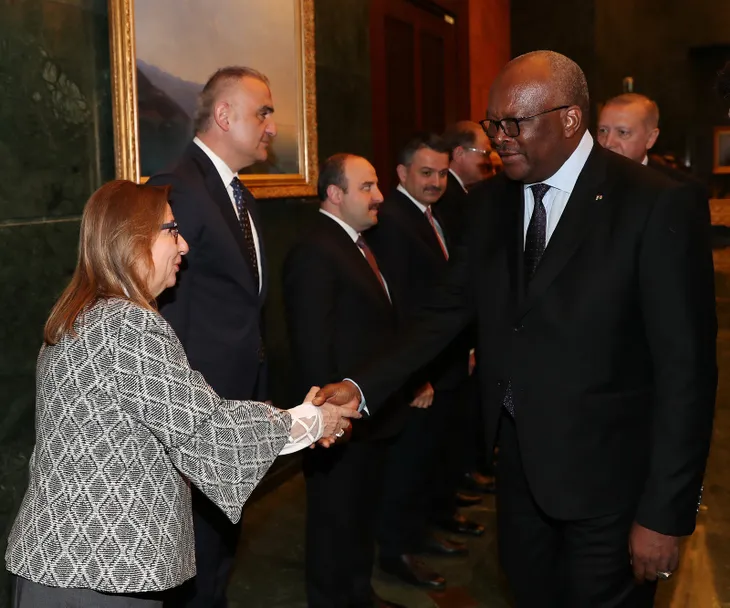 Başkan Erdoğan Burkina Faso Devlet Başkanı Kabore'yi karşıladı