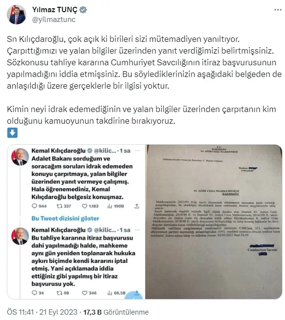 adalet-bakani-tunctan-kilicdaroglunun-iddialarina-yanit-1695335452957.jpg Adalet Bakanı Tunç'tan Kılıçdaroğlu'nun iddialarına yanıt - 1