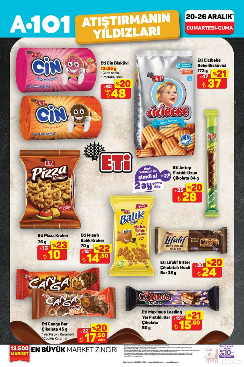 20-26 Aralık Haftanın Yıldızları A101 aktüel katalog: Taze gıda ve kasap ürünlerinde indirim! 4