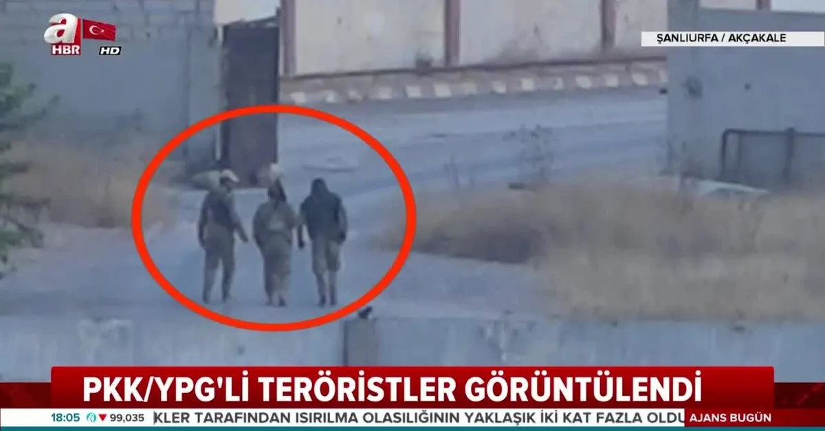 PKK/YPG'li teröristler görüntülendi |Video