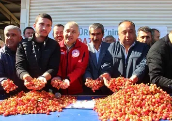 İlk kirazın kilosu 3 bin 500 TL'den satıldı