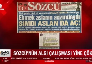 Sözcü'nün algı çalışması yine çöktü