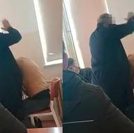 Öğrenciye öğretmeninden şiddet! O anlar kamerada