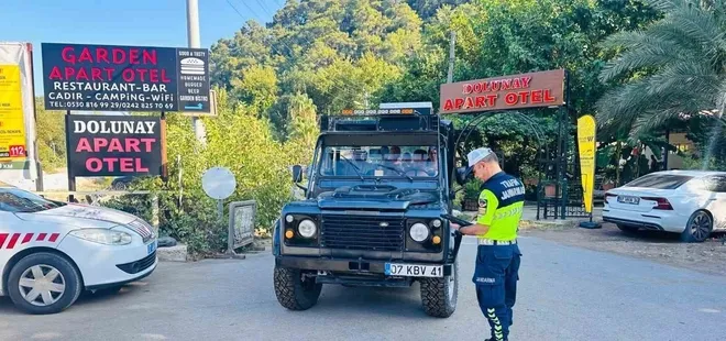 Antalya'da jandarmadan safari denetimi