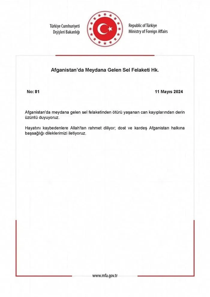turkiyeden-afganistana-taziye-mesaji-derin-uzuntu-duyuyoruz-1715455580846.jpeg Türkiye'den Afganistan'a taziye mesajı: Derin üzüntü duyuyoruz - 1