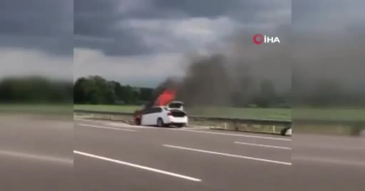 BMW Kuzey Marmara’da alevlere teslim oldu