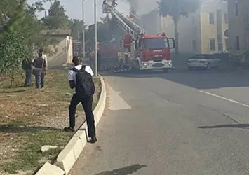 KKTC'de üniversite yurdunda yangın