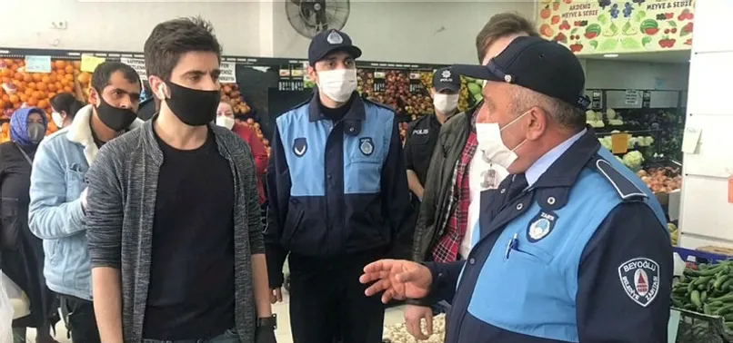 Maske takmayan Suriyeli gence polisin tepkisi sosyal medyayı salladı