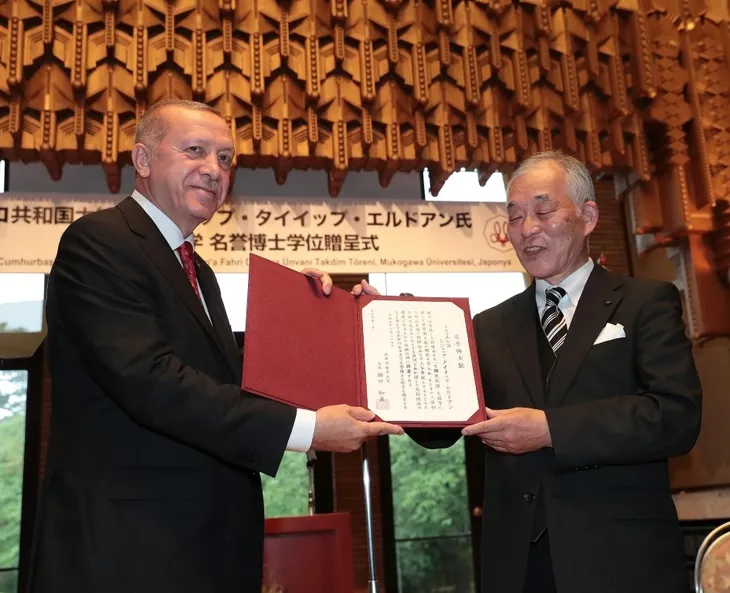 Başkan Erdoğan Japonya'da çay seremonisine katıldı