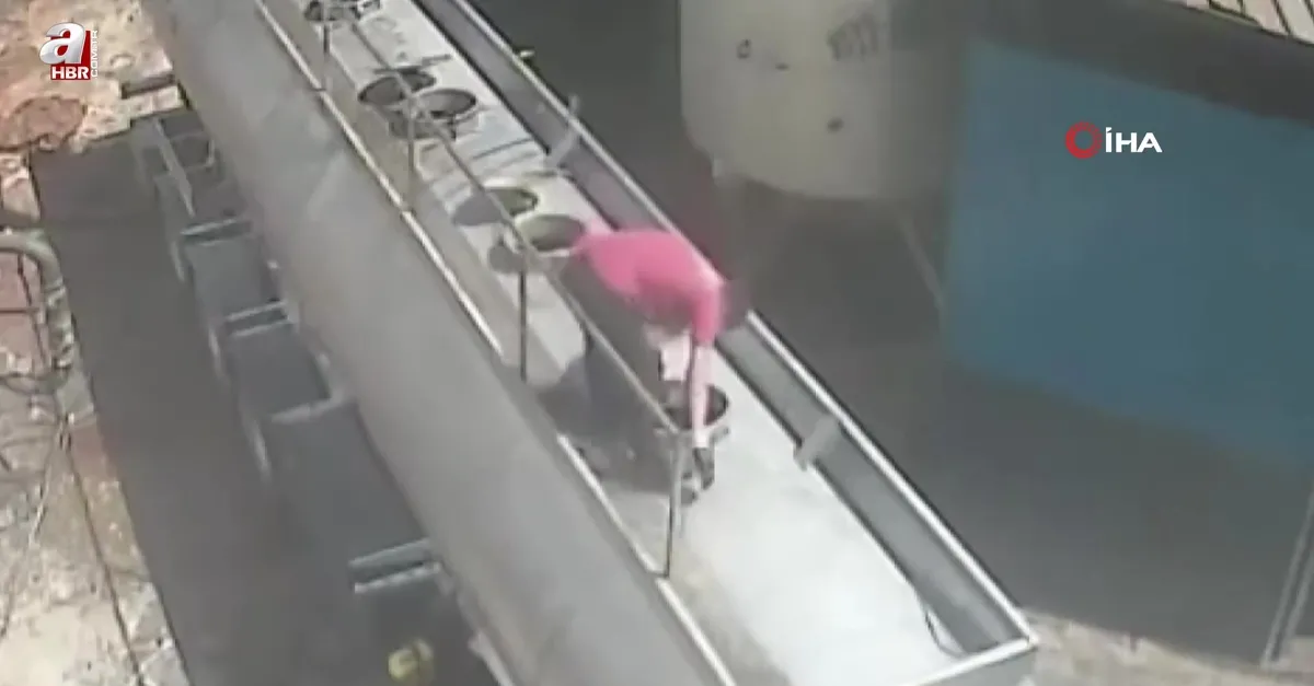 Ağzında sigarayla açtığı tanker kapağı bomba gibi patladı! İşçinin havaya uçtuğu korkunç anlar kamerada