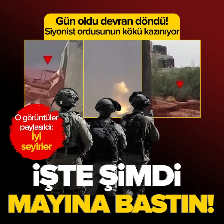 Katil İsrail ordusu mayına bastı!