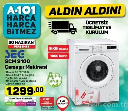 A101 aktüel ürünler kataloğu 20 Haziran ile dev fırsatlar! A101 indirimli ürünler neler?