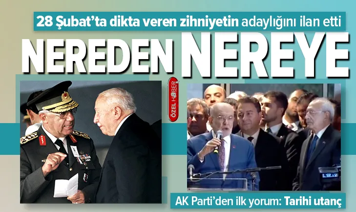 Dikta veren zihniyetin adaylığını duyurdu