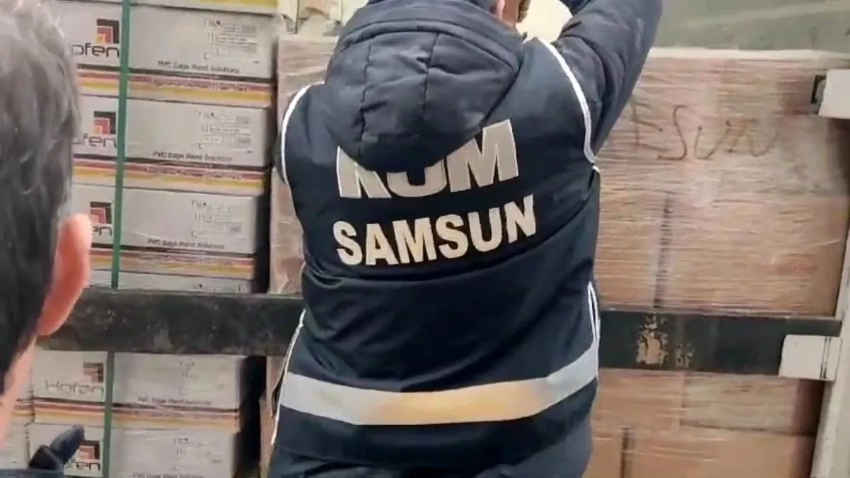 Samsun'da 1 ton etil alkol ele geçirildi