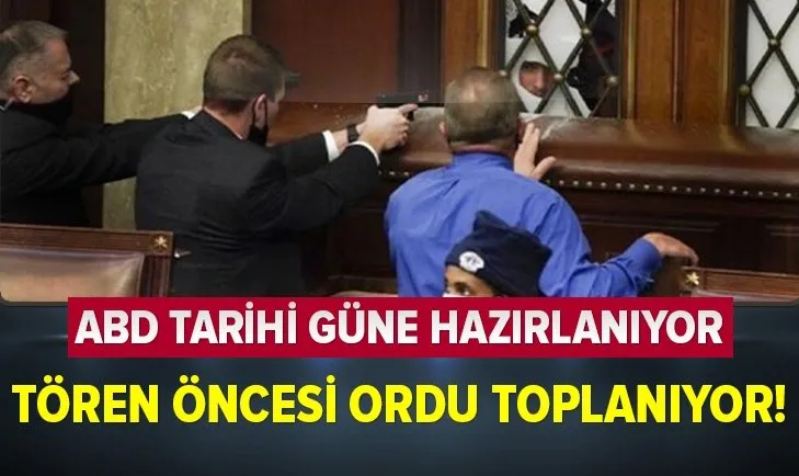 ABD tarihi güne hazırlanıyor! Tören öncesi ordu toplanıyor