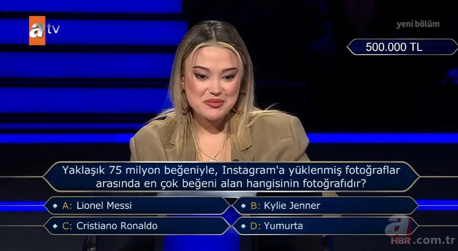 Milyoner'de Instagram sorusu! Messi yerine "yumurta" dedi: Hayatının hatasını yaptı 3