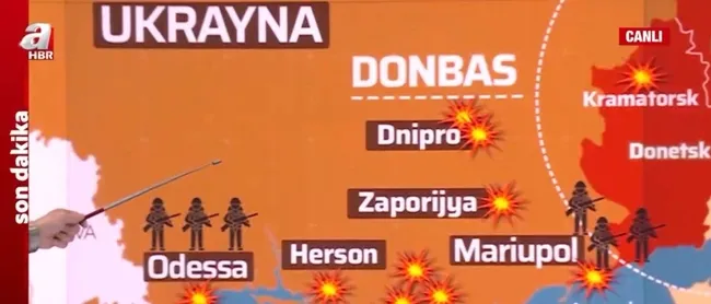 Rusya’nın Ukrayna’da harekat başlattığı noktalar