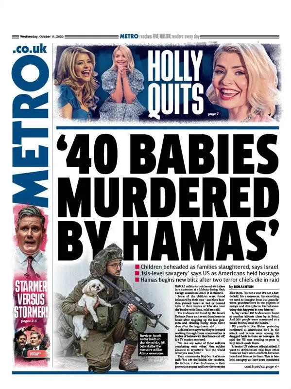 Soykırım medyası! Katil İsrail’in ‘40 bebek’ yalanıyla vahşete kılıf
