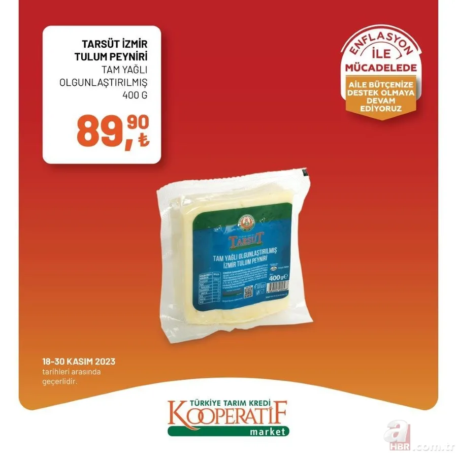 Tarım Kredi Market Kasım indirimleri bitiyor! Tost peyniri, sıvı deterjan, tuvalet kağıdı, domates salçası ve dana kıyma kaç TL’ye satılıyor? 21