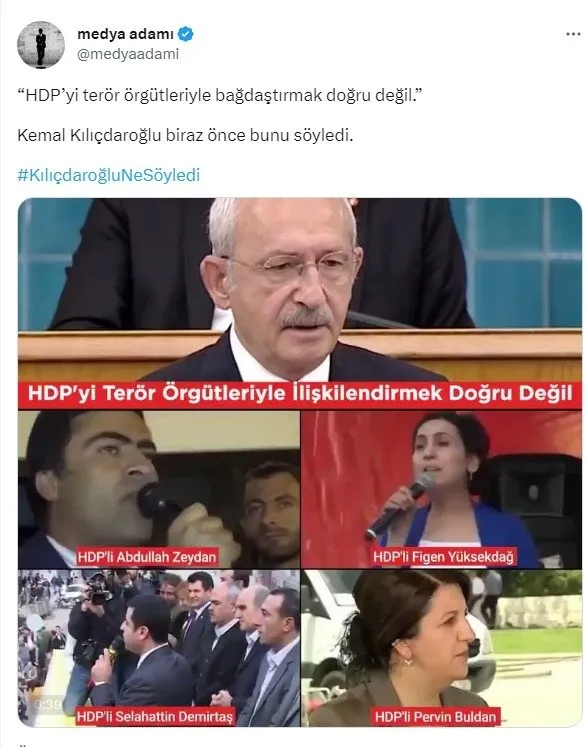 7’li koalisyonun Cumhurbaşkanı adayı Kemal Kılıçdaroğlu ve CHP'nin PKK-HDP ile ilişkileri