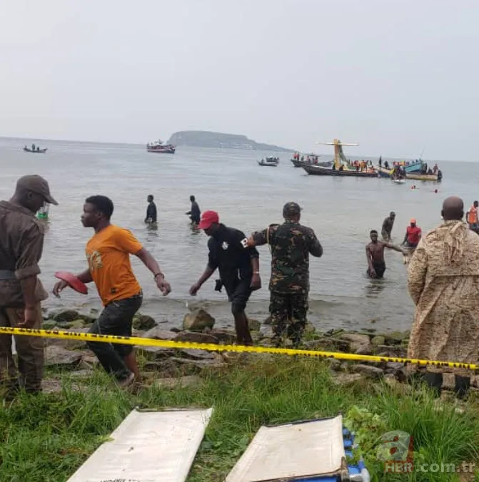 Tanzanya'da yolcu uçağı Viktorya Gölü'ne düştü! Korkutan görüntüler 11