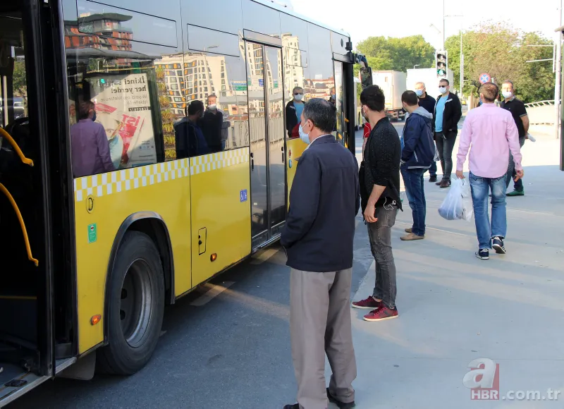 İstanbul'da toplu ulaşımda yeni dönem başladı! Sosyal mesafe kuralı hiçe sayıldı 9
