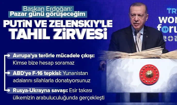 Başkan Erdoğan: Pazar günü Putin ile görüşeceğim