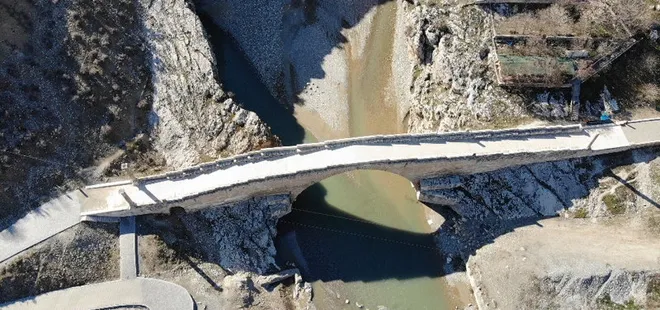 Asrın felaketinde ayakta kaldı! Tarihi köprü dikkat çekti